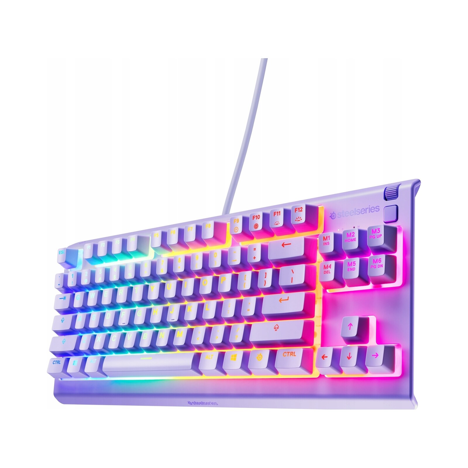 Membránová herní klávesnice SteelSeries Apex 3 Tkl Us Rgb Lavender