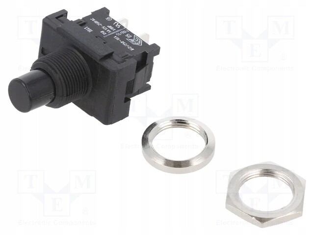 1841.1301 Přepínač tlačítkový Poz 2 Spst-nc 6A/250VAC On-(off) (1 Ks)