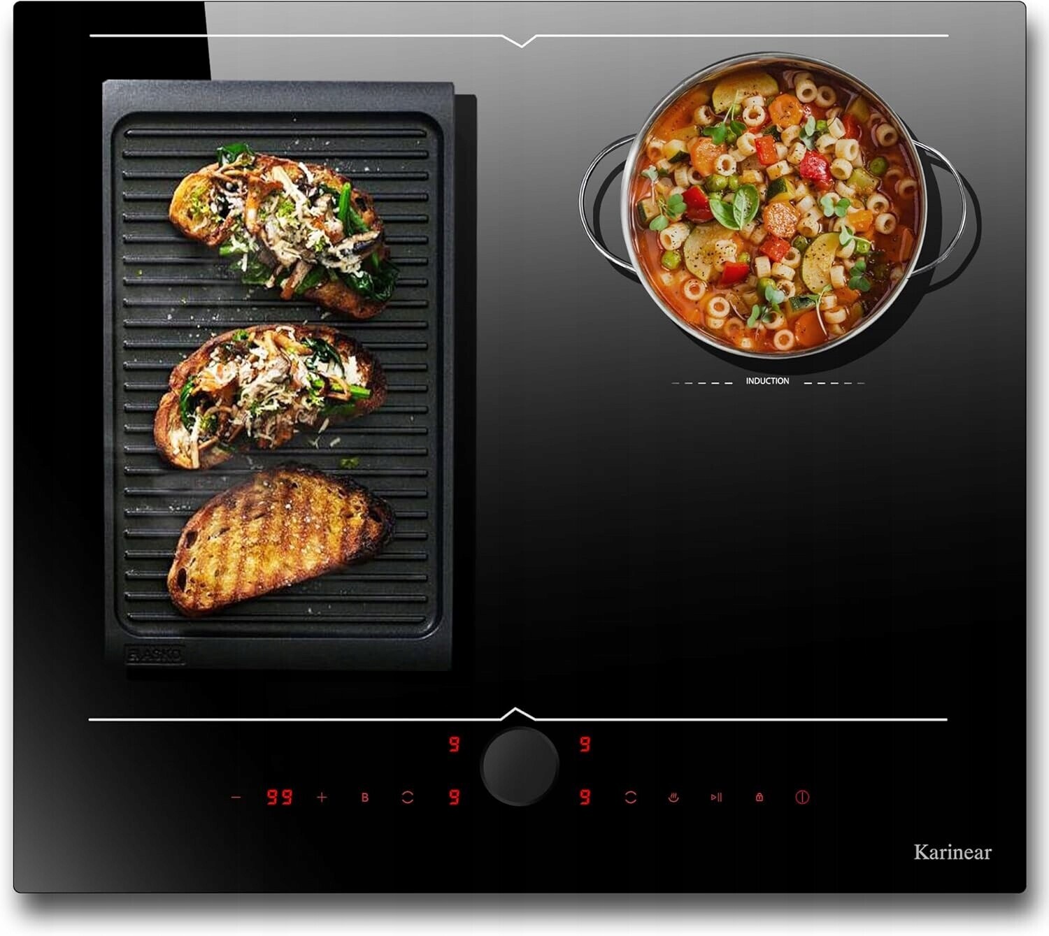 Karinear KNI-B47238-F2 indukční varná deska 4 pole 60 cm