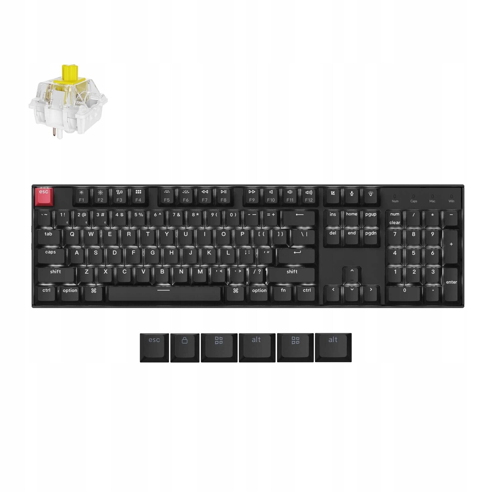 Keychron K10 Qmk Version 2 Bezdrátová mechanická klávesnice K10X-A4