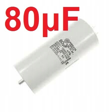 Kondenzátor pro motor 80uF 425V 55x117mm (1 Ks)