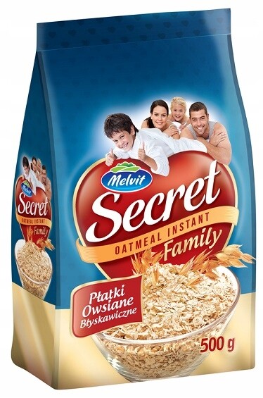 9X Melvit Secret Family Ovesné vločky instantní 500 g
