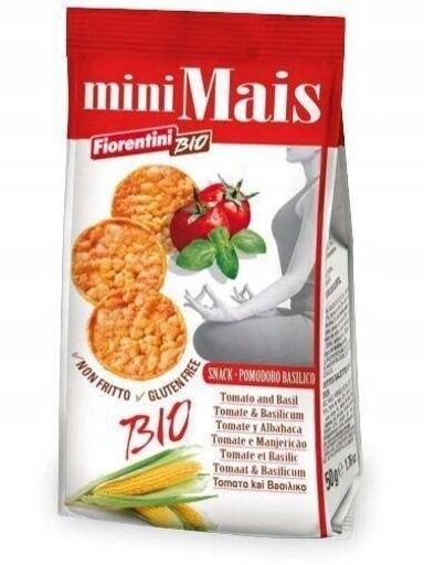 10 x Fiorentini Ekologické kukuřičné kroužky s rajčaty a bazalkou