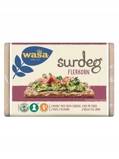 4x Wasa Trvanlivé pečivo Vícezrnné na kvásku 275 g