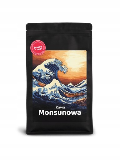 Káva zrnková Monsunová 1 Kg Čerstvě pražená z pražírny KawaMať