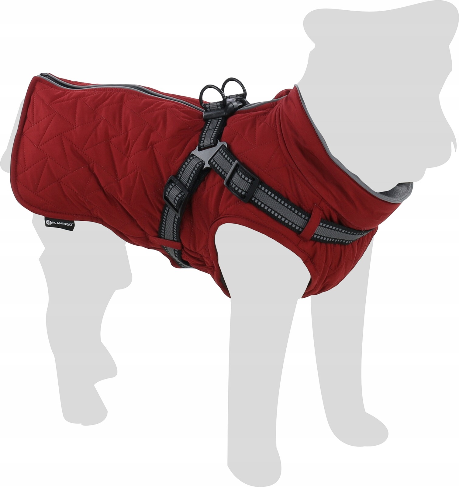 Flamingo Zimní Bunda Pro Psy 40cm 524297