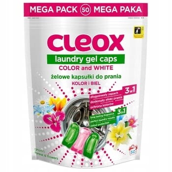 Cleox laundry capsules 3-komorové pro všechny typy 50 ks