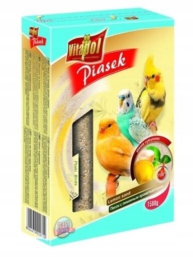 6 x Vitapol Písek pro ptáky citronový 1,5 kg