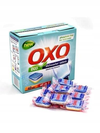 3 x Tablety do myčky 40 ks s leštidlem Oxo All in One
