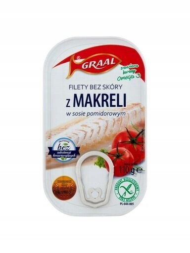 5 x Graal Filety z makrely bez kůže v rajčatové omáčce 110 g