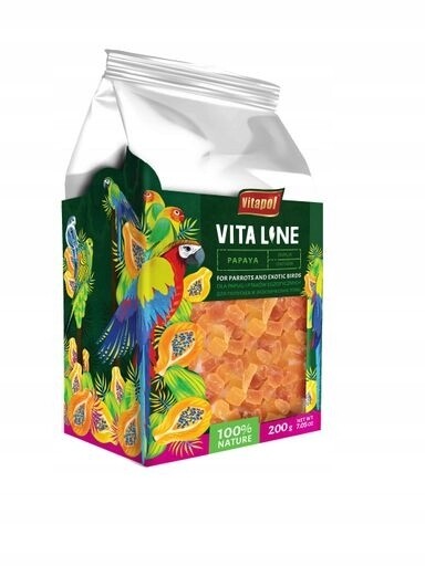 4 x Vitapol Vitaline Papája pro papoušky a ptáky 200 g