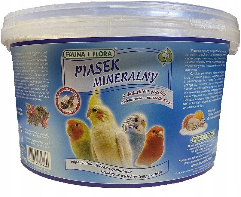 Fauna&Flora Minerální písek pro ptáky 5 kg