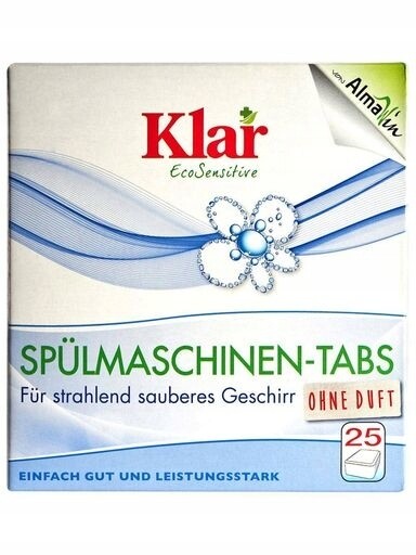 2x Klar Tablety do myčky nádobí Eco 25 ks