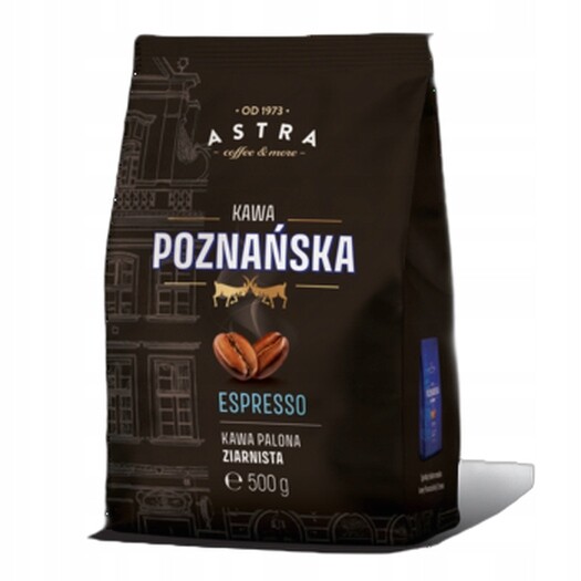 Astra káva poznaňská espresso zrnková 500 g