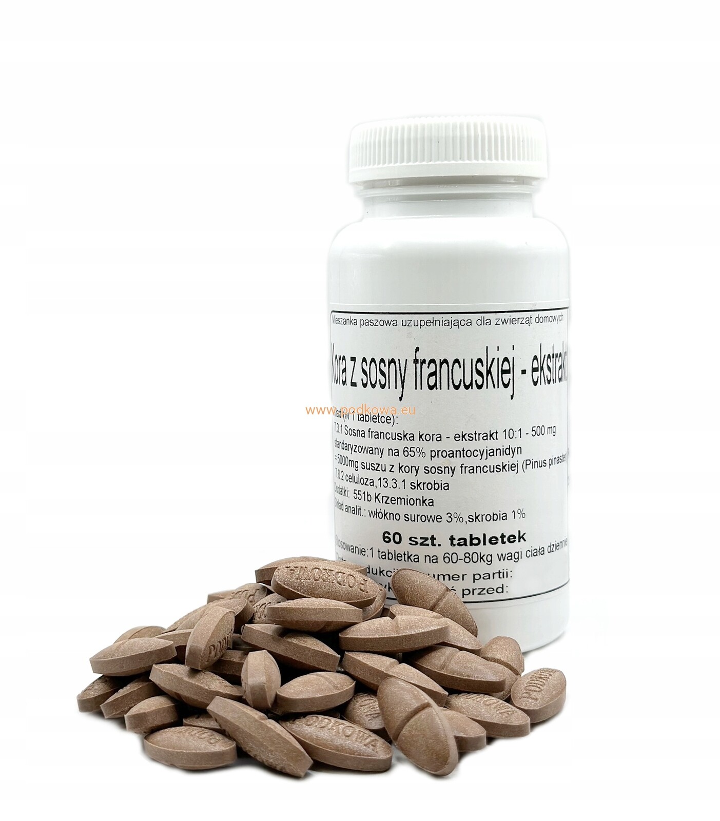 Extrakt z kůry francouzské středomořské borovice 60 tab. 500 mg Podkowa