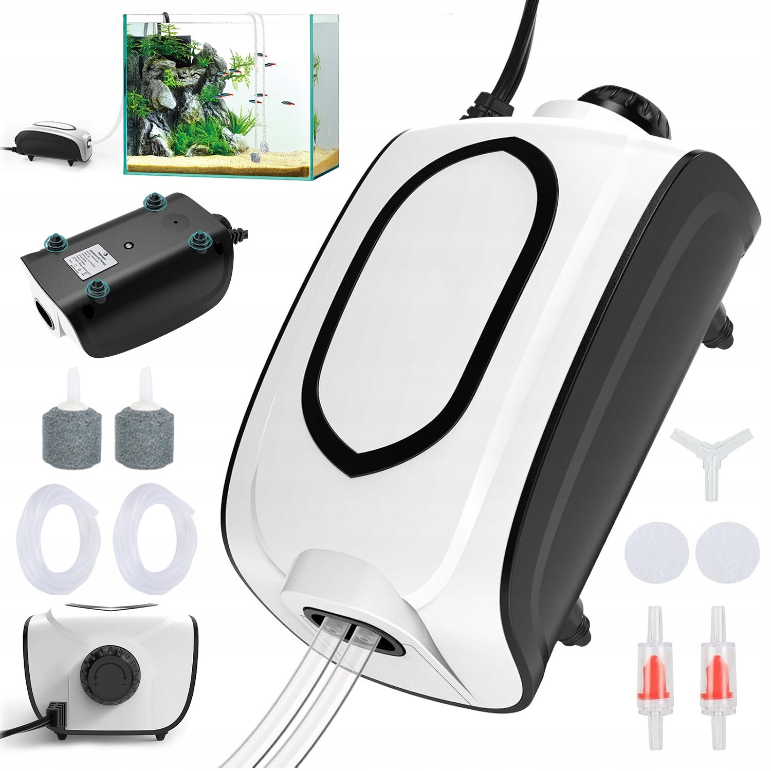 Čerpadlo Pro Okysličování Akvária Tiché 2X210 L/h