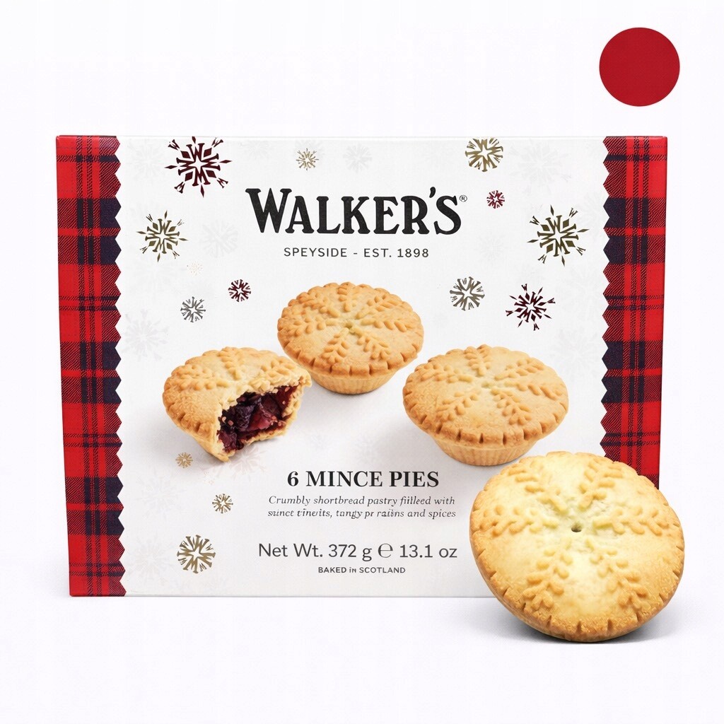 Walkers Shortbread Pes 372 g Máslové sušenky s mincovou náplní [uk]
