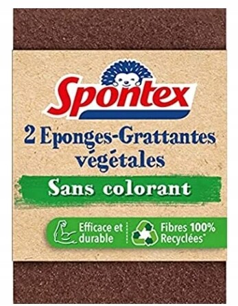 4x Spontex, Sans colorant, Houbička na mytí, 2 kusy