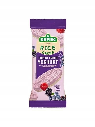 9 x Rýžové oplatky v jogurtové polevě s příchutí Lesní Ovoce 60 g
