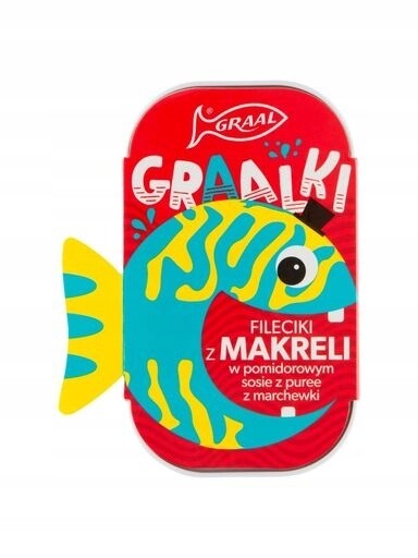 5 x Graal Graalki Fileciki z makrely v rajčatové omáčce z pyré z mrkve