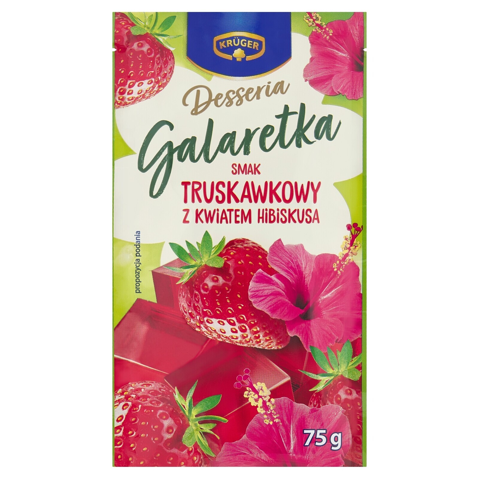 17X Krüger Desseria Želé s jahodovou příchutí a květem ibišku 75 g
