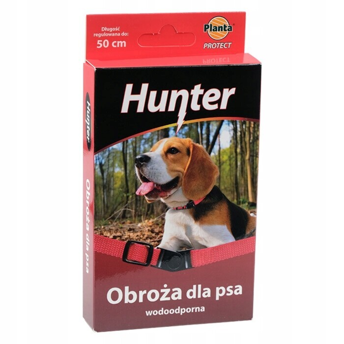 Nastavitelný obojek pro psy Hunter 50 cm, červený