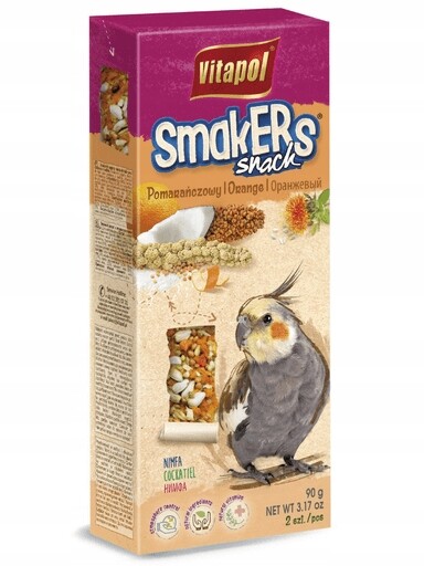 6 x Vitapol „Smakers“ pro nymfu oranžový 2ks