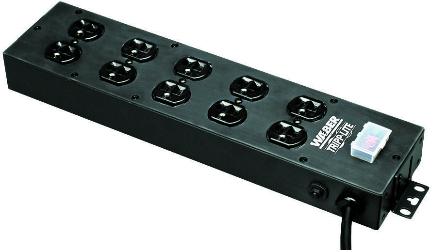 Eaton Tripp Lite Ul800Cb-15 Power Outlet Strip, 10 Outlet, 15A, 120V