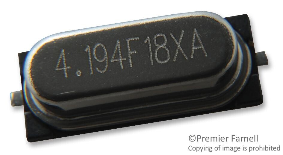 Multicomp Pro Mcrsd04194F183000Rr Crystal, 4.194304Mhz, 18Pf, 11.4 X 4.7Mm