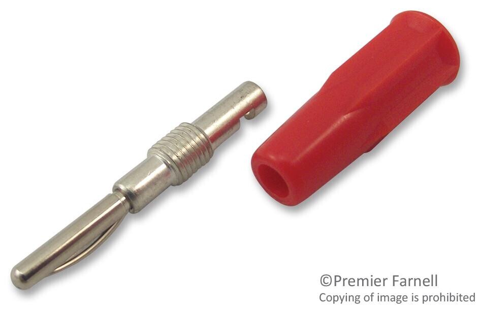 Radiall R921331 Connector, 2Mm Plug Red