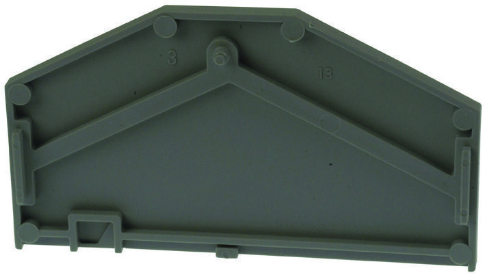 Wago 281-312 End Plate, Rail Mounted Terminal Block