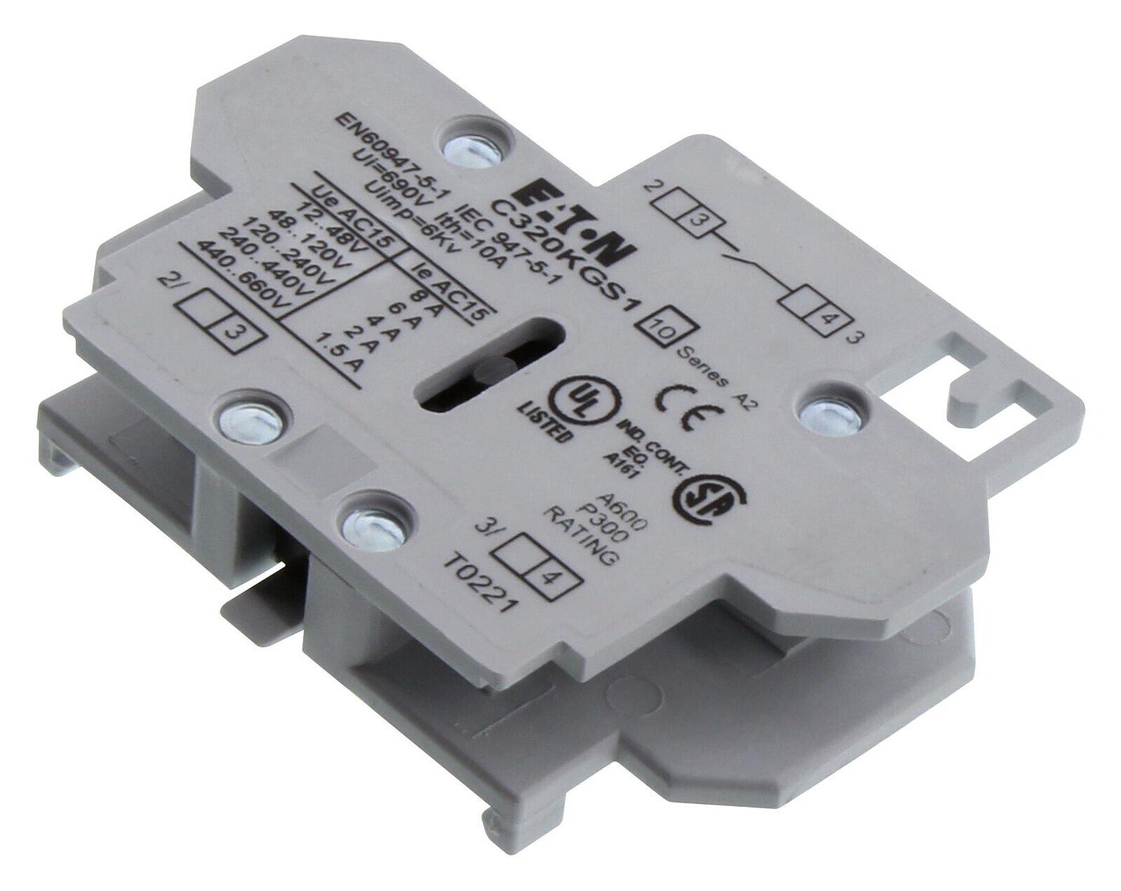 Eaton Cutler Hammer C320Kgs1 Contactor Auxiliary Contact