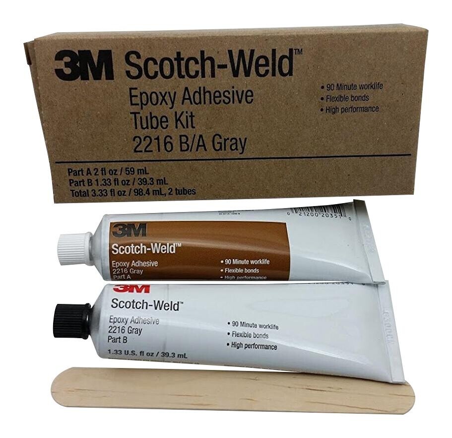 3M 2216 B/a Gray Epoxy, 2 Part, High Peel/sheer