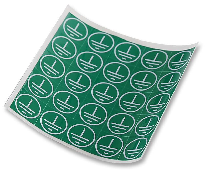 Multicomp Pro 7827355 Label, Earth Ground, Vinyl, Adhesive