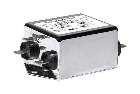 Schurter 3-123-511 Power Line Filter, 1-Ph, 6A, 250Vac, Qc