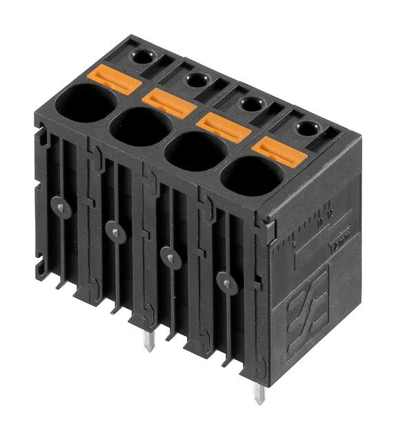 Weidmuller 2491690000 Wtb Terminal Block, 9Pos, 24-8Awg, Th