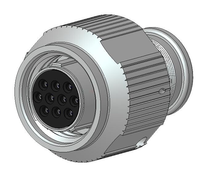 Amphenol Aerospace 2M801-036-16M7-10Sa Circular Connector, Plug, 10Pos, Cable