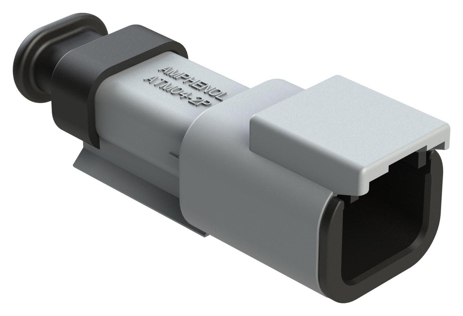 Amphenol Sine/tuchel Atm04-2P-Sr01Gy Automotive Housing, Rcpt, 2Pos, Ip67