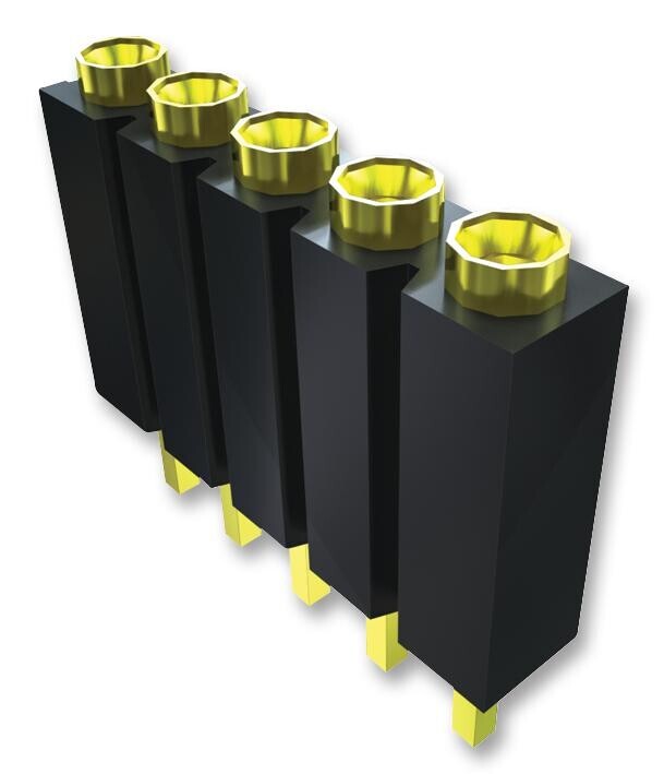 Samtec Ess-104-G-03 Conn, Rcpt, 4Pos, 1Row, 2.54Mm