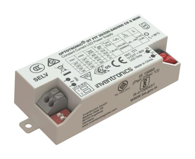 Osram Ot-Fit-20/220-240/500-Cs-S-Mini Led Driver, Constant Current, 42V, 21W