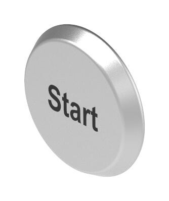 Eao 56-6.00011 Switch Lens, Black, Aluminium, Laser Eng