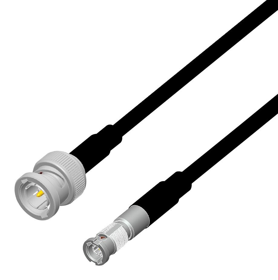 Amphenol Rf 095-850-189M400 Rf Coax, Bnc Plug-Hd Bnc Plug, 4M