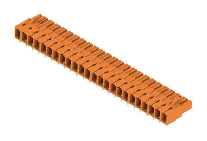 Weidmuller 1648530000 Terminal Block, R/a Header, 24Pos/5.08Mm