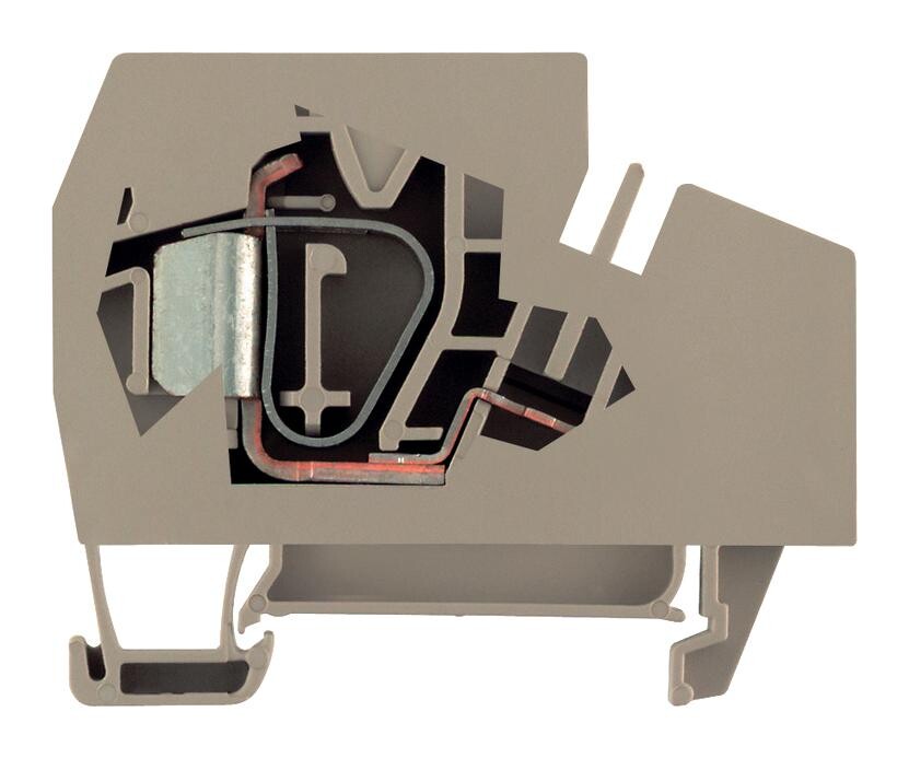 Weidmuller 1772940000 Din Rail Terminal Block, 1Pos, 4Awg