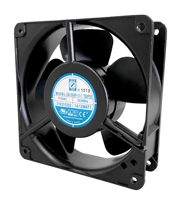 Orion Fans Oa109Ap-11-1Tbip55 Axial Fan, Ball, 106Cfm, 46Db, 12W, 115V