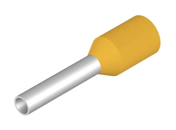 Weidmuller 9026080000 Terminal, Wire Ferrule, 17Awg, Yellow