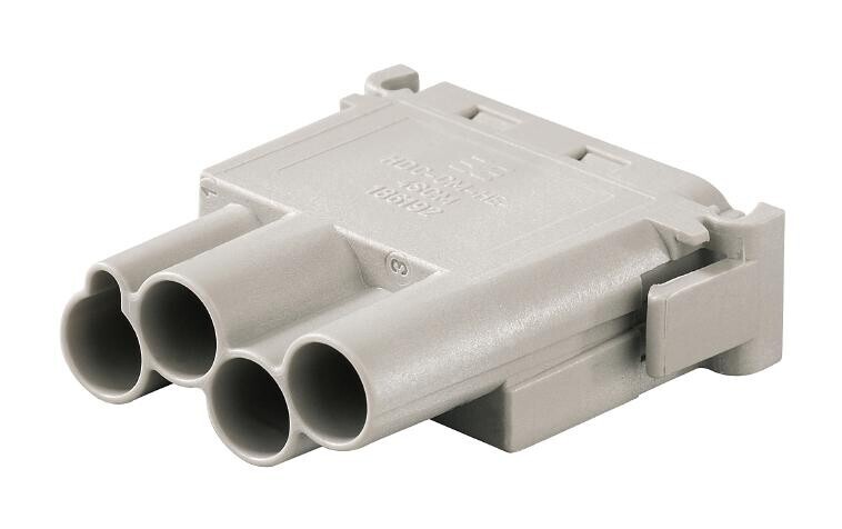 Weidmuller 1861920000 Heavy Duty Insert, Receptacle, 4 Pos