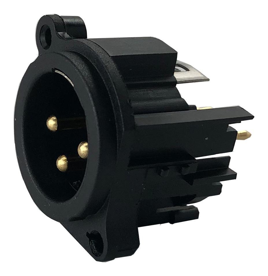 Io Audio Technologies Io-Xlr3-M-Ev Xlr Connector, Plug, 3Pos, Pcb