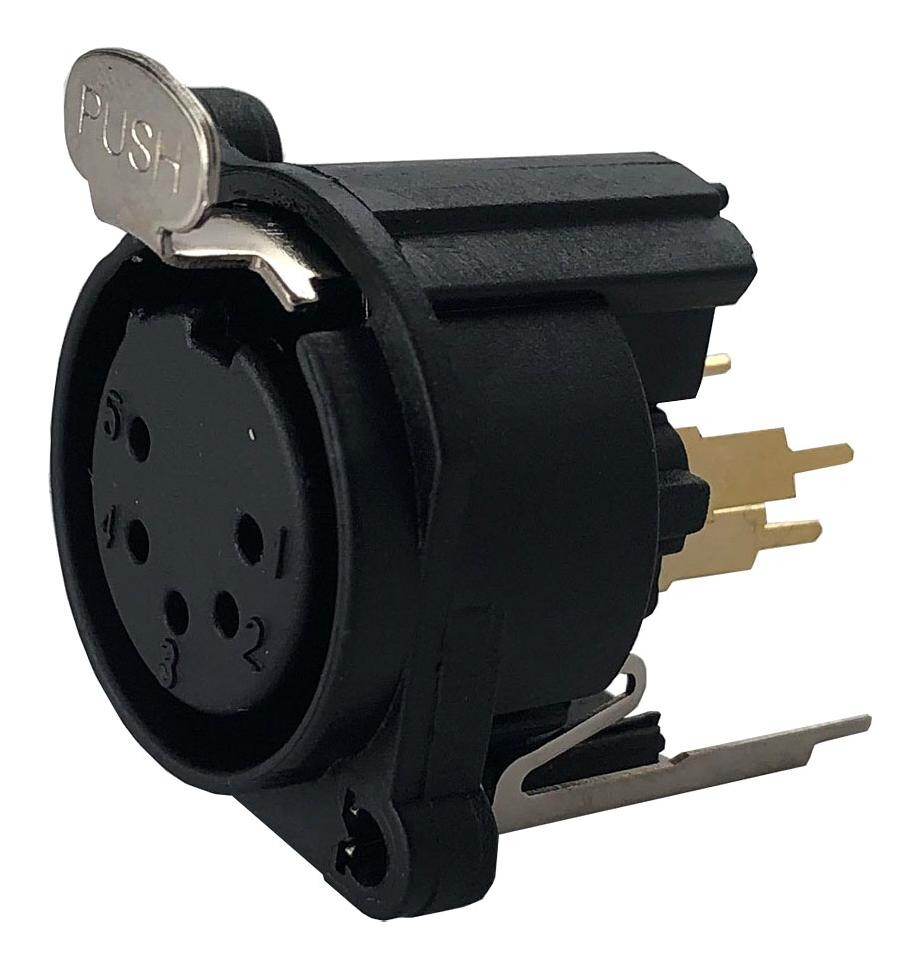 Io Audio Technologies Io-Xlr5-F-Ev Xlr Connector, Jack, 5Pos, Pcb