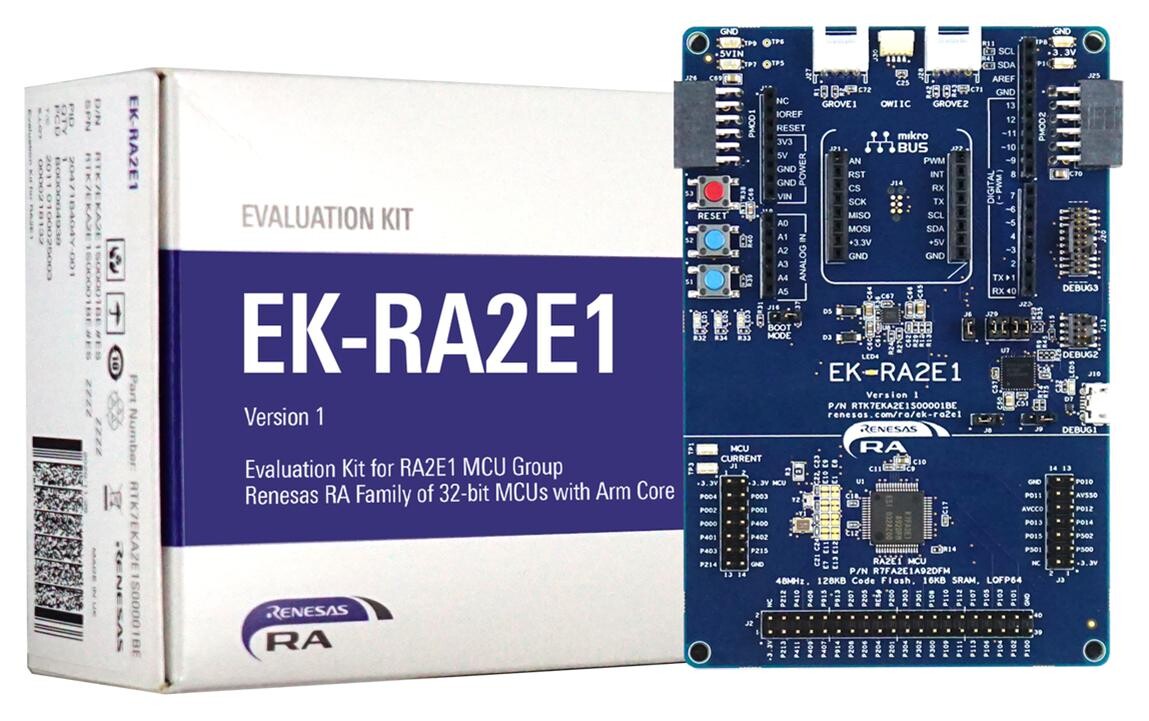 Renesas Rtk7Eka2E1S00001Be Eval Kit, 32Bit Arm Cortex-M23 Mcu